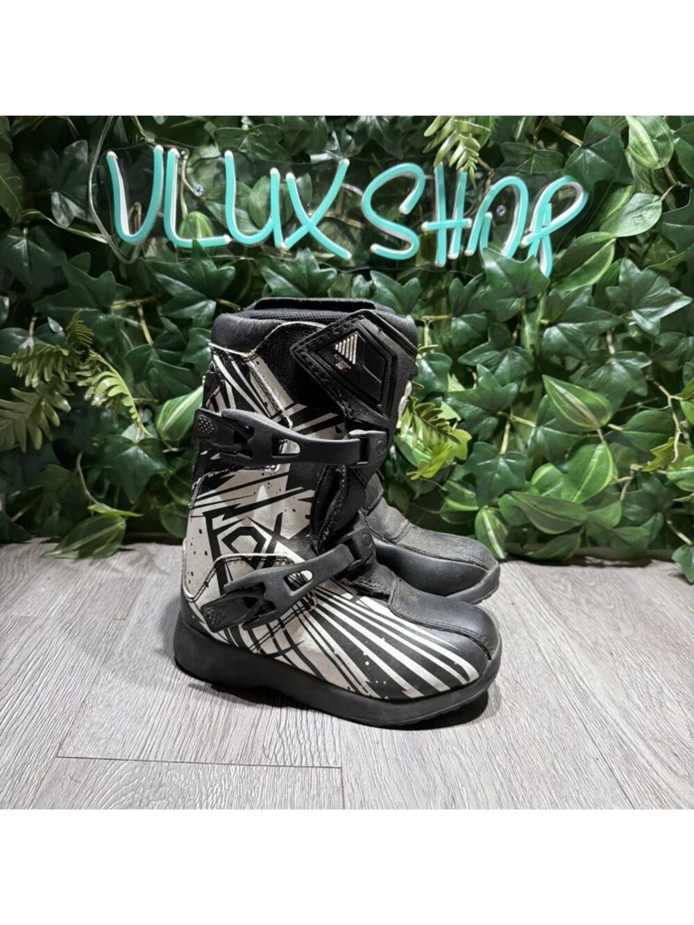 Fox Racing Kids Comp 5K Boots Motocross Protective Size K13 Black
